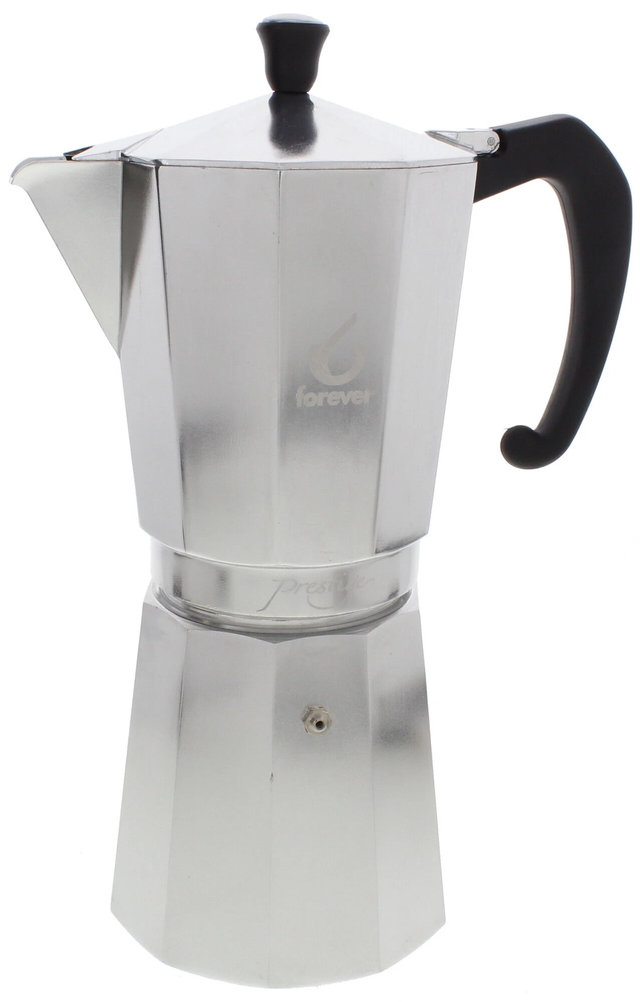 Forever Miss Moka Prestige Mokapot 18-kops Aluminium Mat