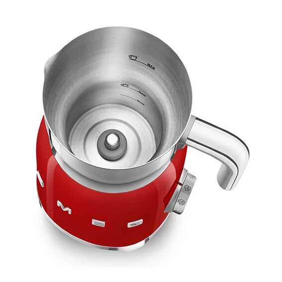 Smeg 50's Style Elektrische Melkopschuimer 600 Ml Rood - Afbeelding 5