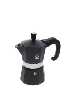 Forever Prestige Noblesse Mokapot 2-kops Aluminium Zwart