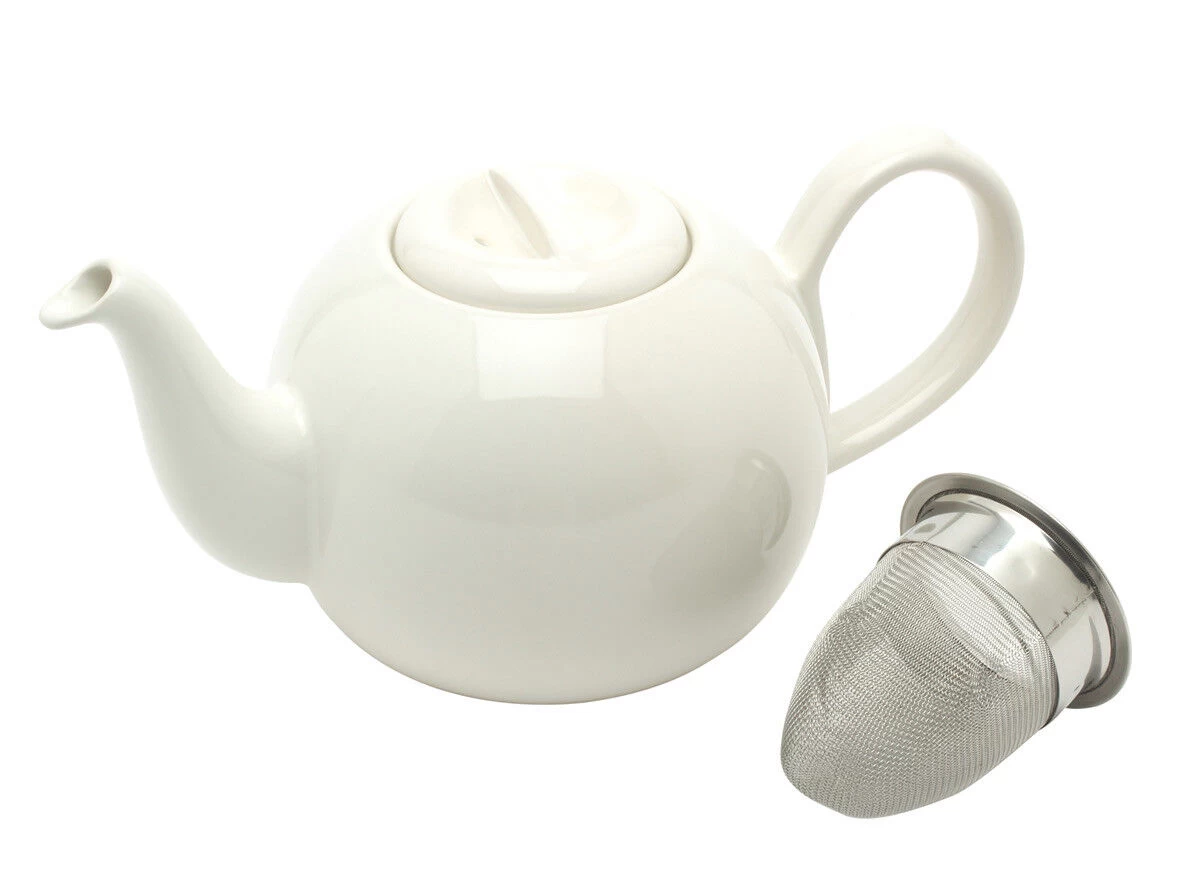 Bredemeijer Cosy Binnenpot Met Filter 1,3 Liter Aardewerk Wit