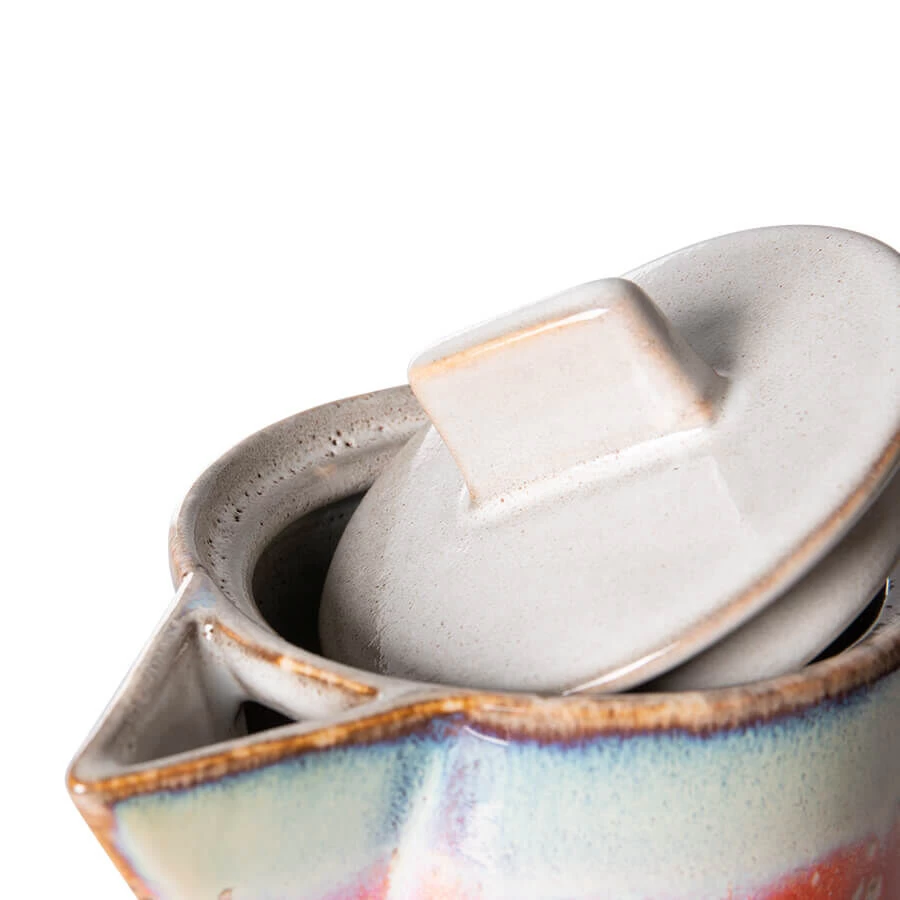 HK Living 70's ACE7084 Asteroids Koffiepot 23 Cm Aardewerk - Afbeelding 4