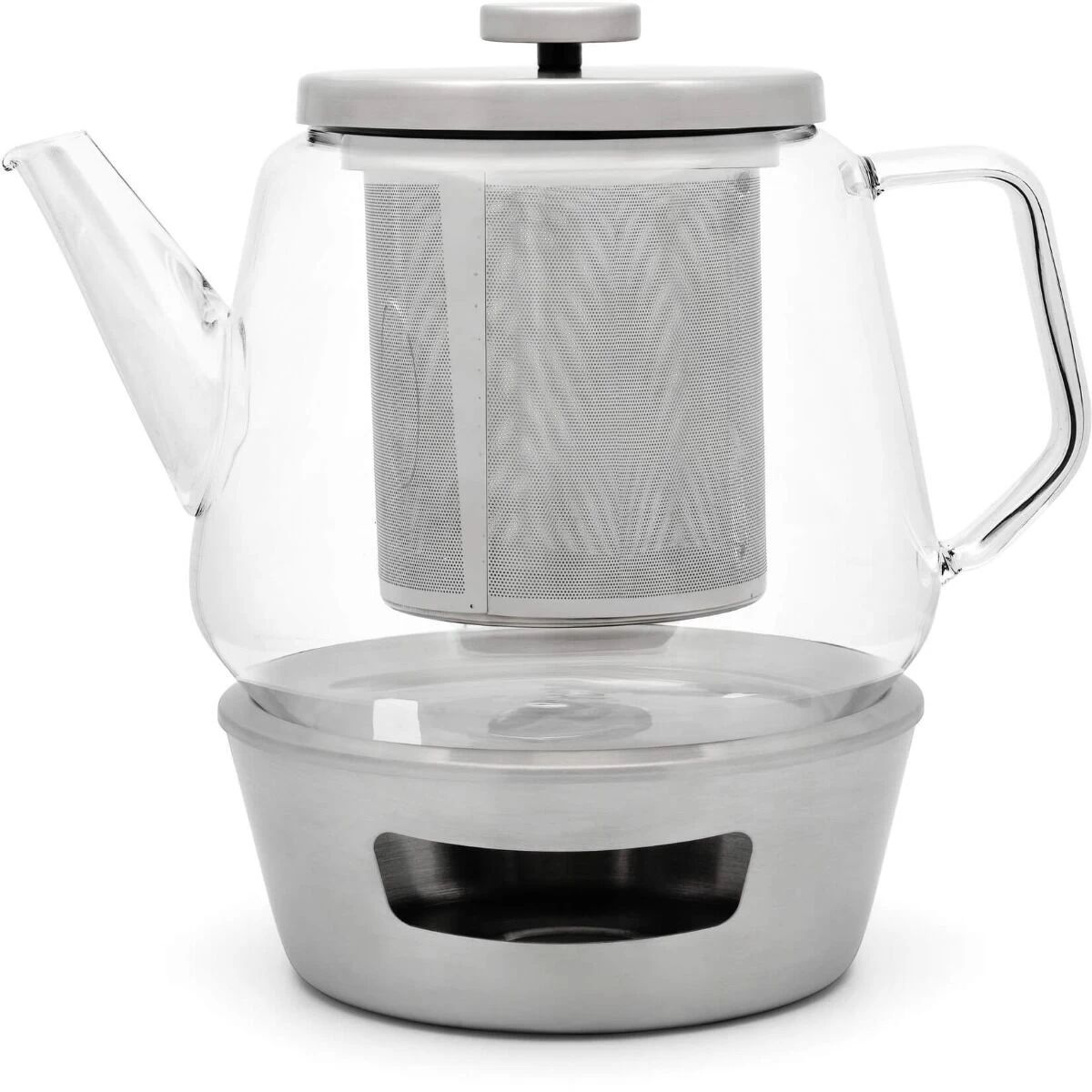 Bredemeijer Solo Bari Theeset Met RVS Warmer En Filter 1,5 L Glas - Afbeelding 2