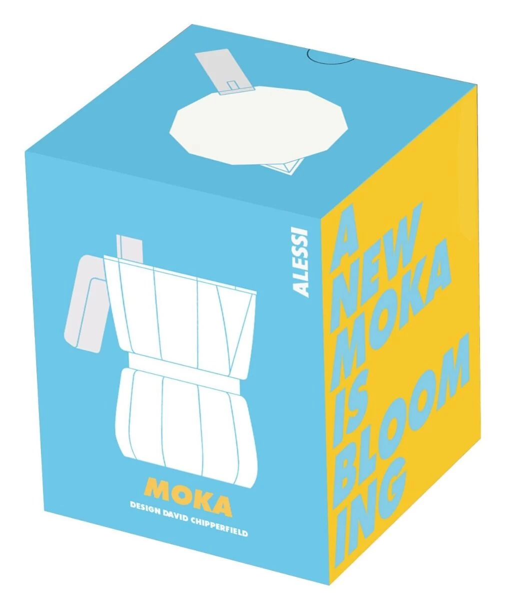 Alessi Moka David Chipperfield Mokapot 6 Kops Aluminium - Afbeelding 5