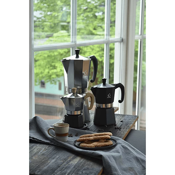Forever Miss Moka Prestige Mokapot 18-kops Aluminium Mat - Afbeelding 2