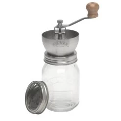 Kilner Traditional Handmatige Koffiemolen ø 8,5 Cm Glas Rvs